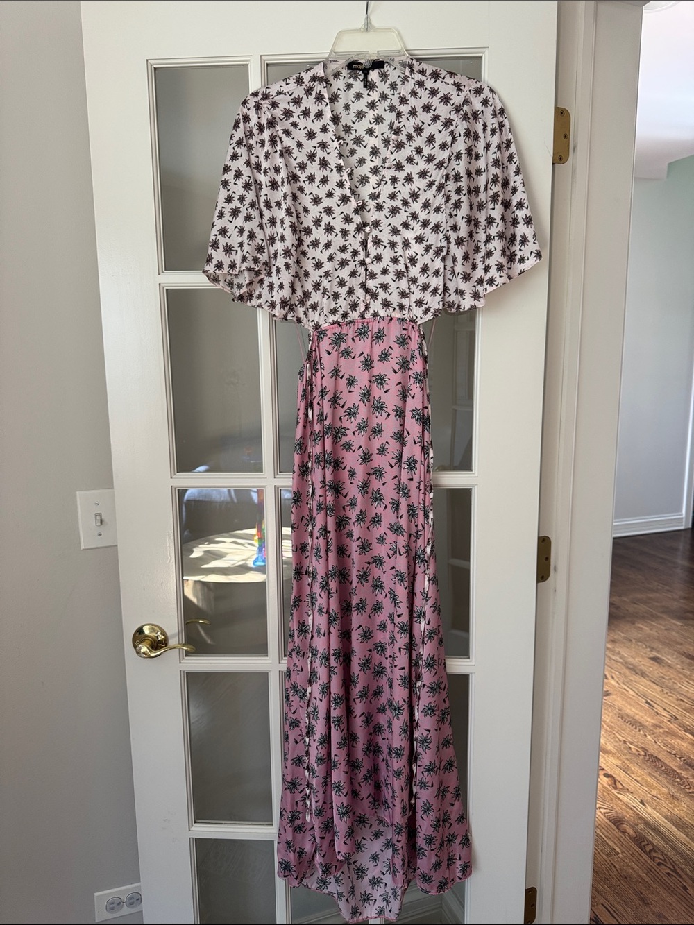Palm Print Maxi Dress
